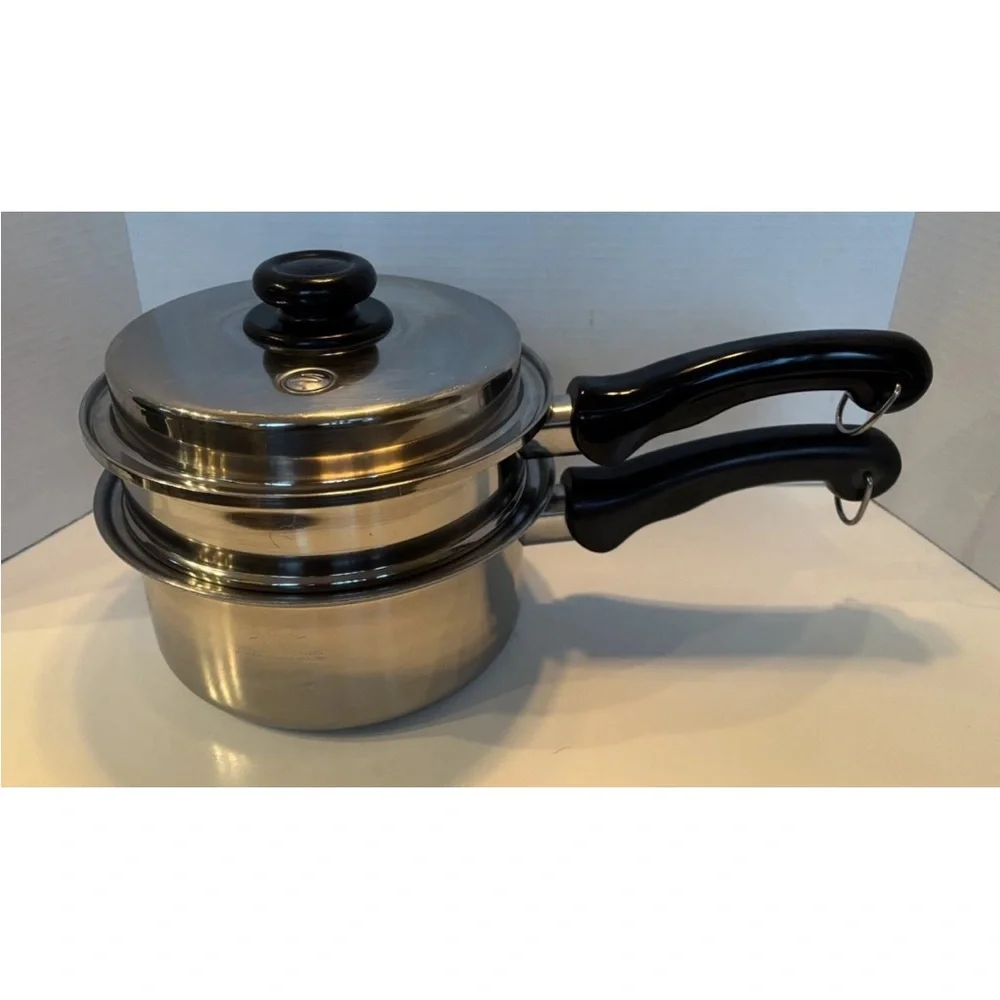 Saladmaster Versa Tec TP304-316 3 Quart Saucepan w/ Steamer & Vapo-Lid Gorgeous!